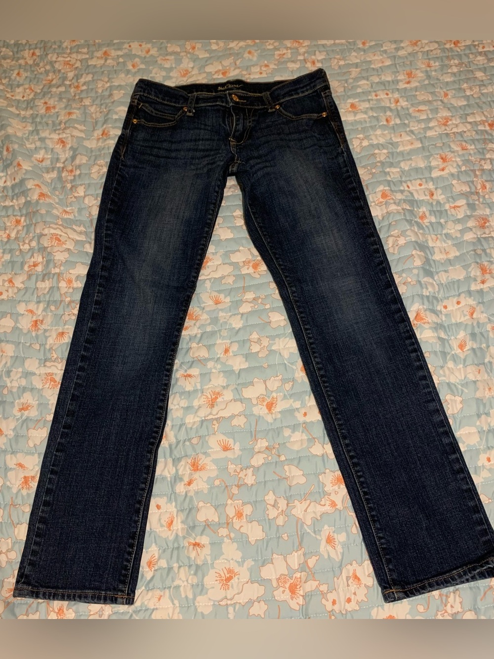 Old Navy Women's Dark Indigo Straight Leg Jeans